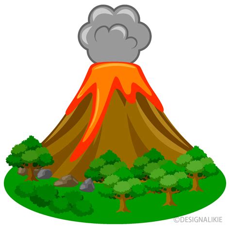 volcano clipart|More.